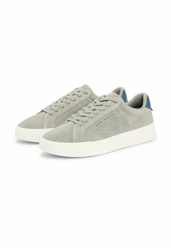 Контрастные кроссовки для корта на каблуке Tommy Hilfiger, Universal Grey — фото 2