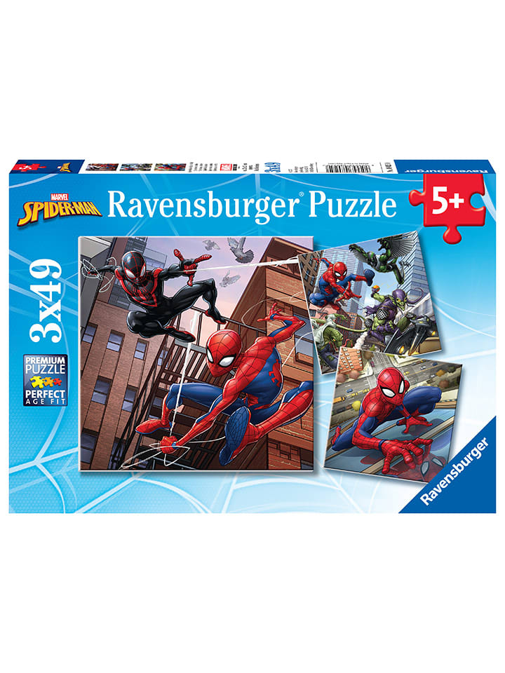 

Пазл "Человек-паук защищает город" (3 шт., 49 деталей) - для детей от 5 лет и старше