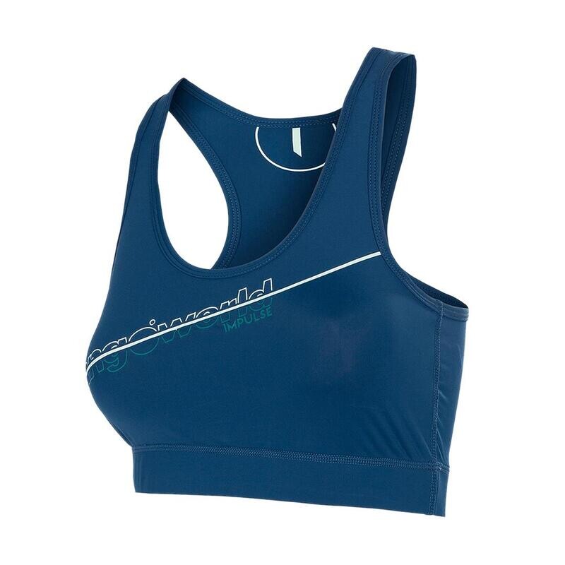 

Женский спортивный топ Trangoworld Zahara синий с защитой UV+30