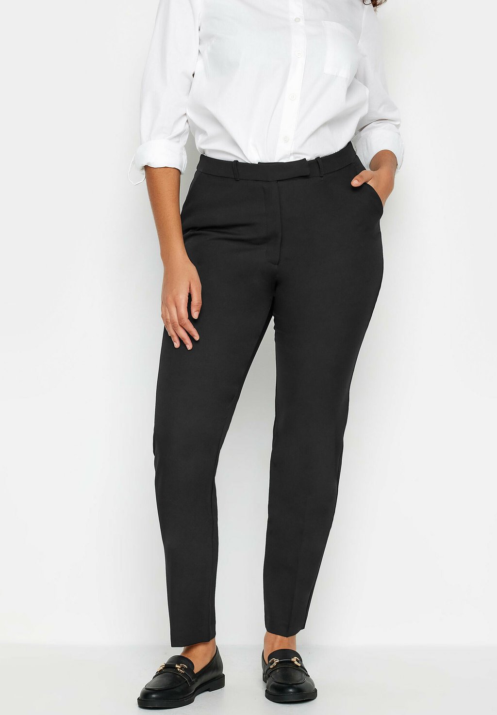 

Брюки SLIM LEG CREPE M&Co, антрацит