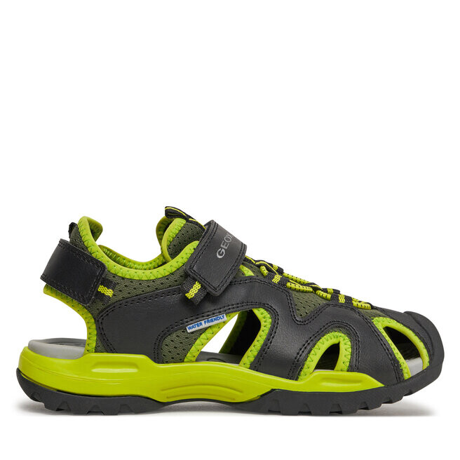 

Сандалии Geox J Borealis Boy J450RC 014BU C0802 D Black/Lime, черный