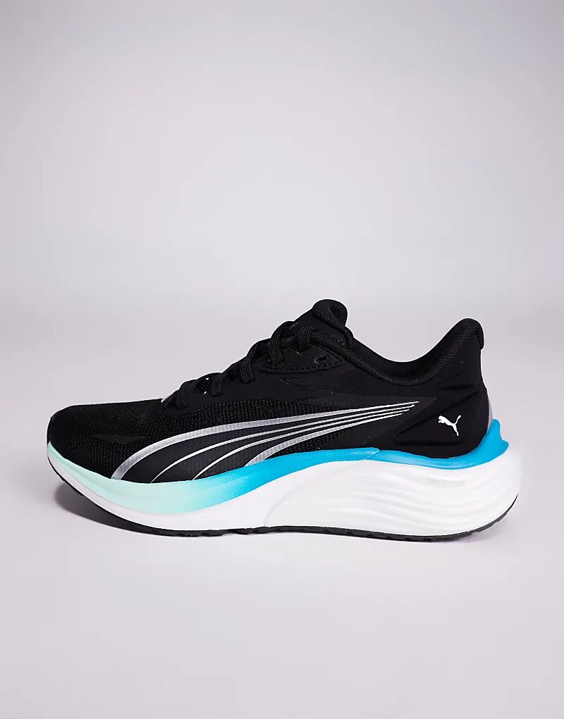 Кроссовки Puma Electrify Nitro 4 черного и бирюзового цветов — фото 2
