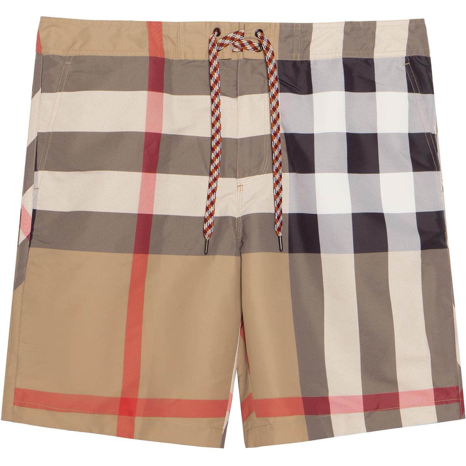 

Мужские шорты для плавания в клетку Архив бежевый Burberry, хаки
