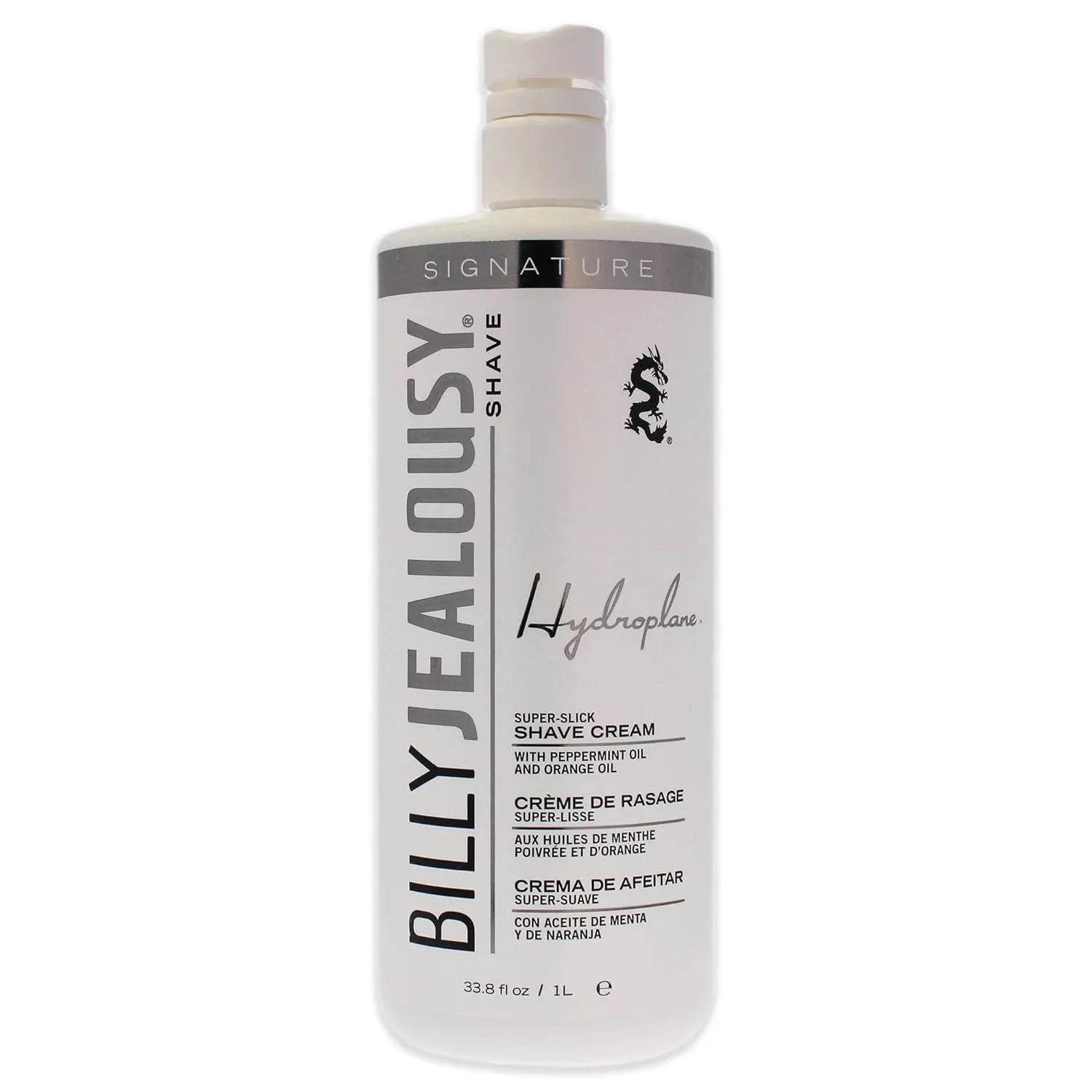 Крем для бритья для мужчин Billy Jealousy Hydroplane Foamless Super-Slick 1000 мл (1 шт.), orange