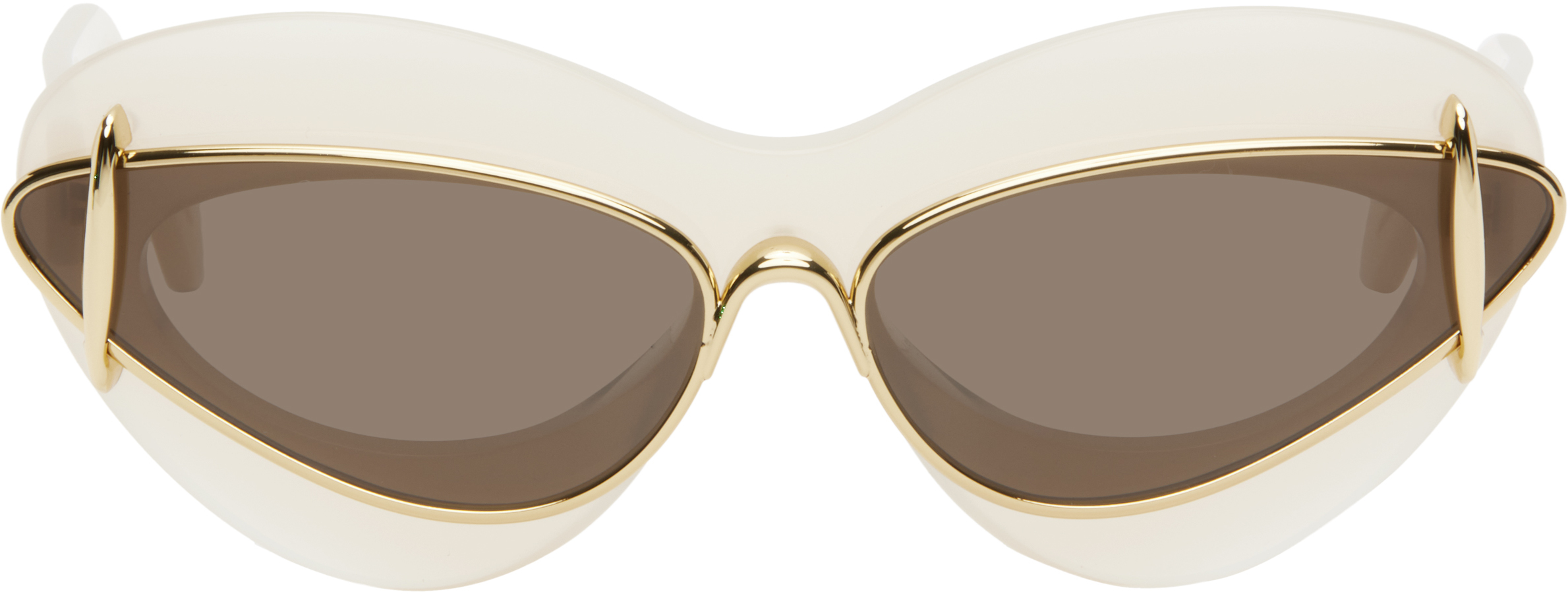 

Солнцезащитные очки в двойной оправе Off-White Cateye LOEWE