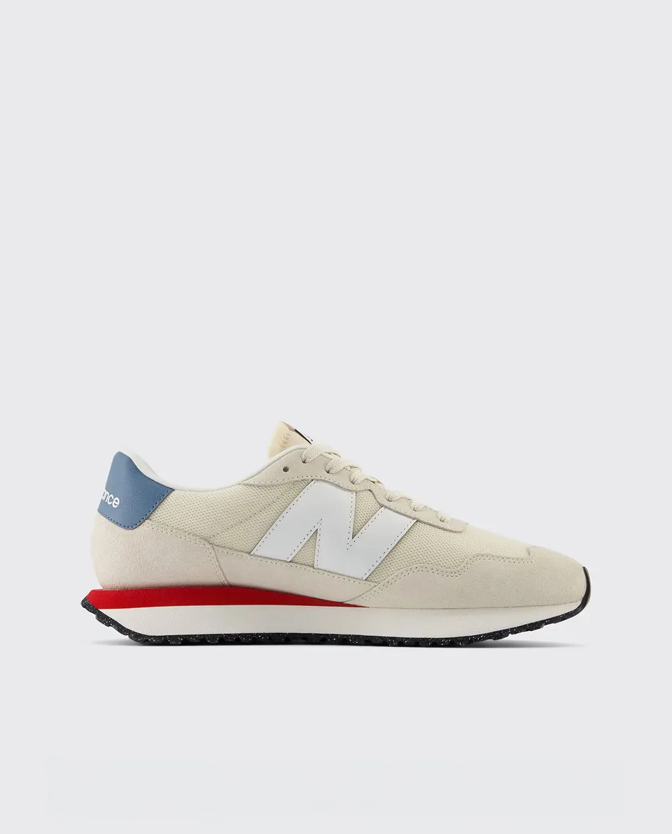 

Мужские повседневные кроссовки New Balance 237, бежевый/красный
