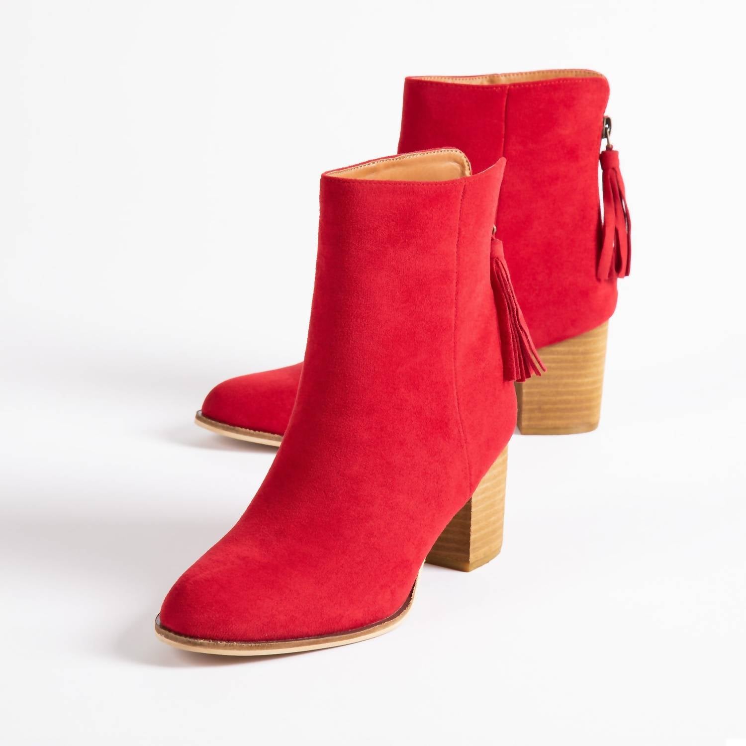 Женские сапоги Boujee Tassel в красном цвете Corkys Footwear — фото 3