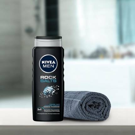 Гель для душа с каменной солью для мужчин, тонизирующий, 500 мл Nivea — фото 2