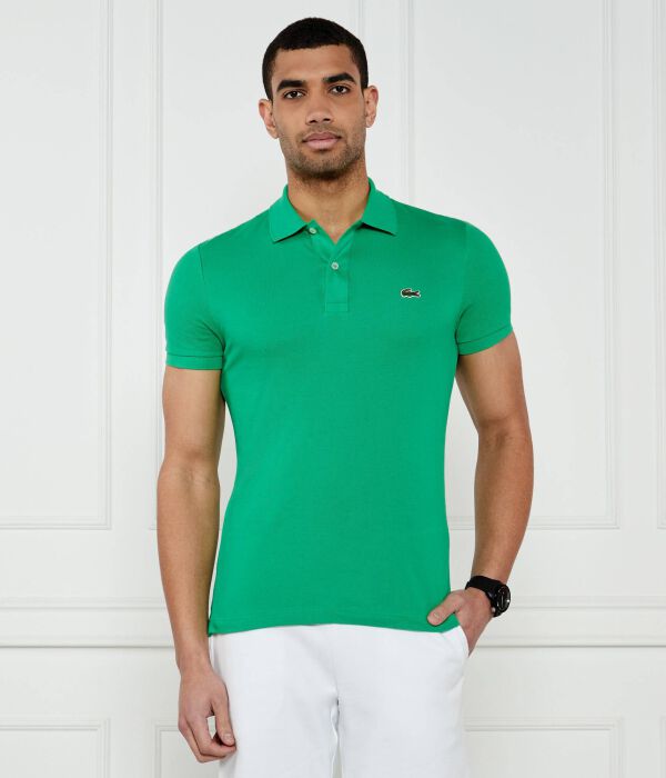

Рубашка поло Slim fit Lacoste, зеленый