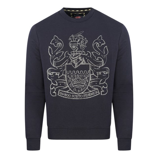 

Темно-Синяя толстовка с логотипом Pixel Aldi Aquascutum, синий