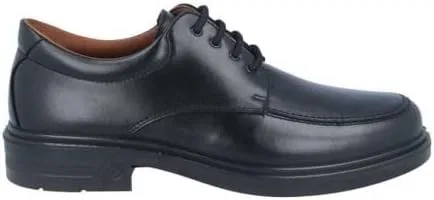 Мужские удобные повседневные ботинки Blucher из 100% натуральной коровьей кожи, классические, универсальные, комфортные, модель Luisetti Class 33652ST, Black — фото 2