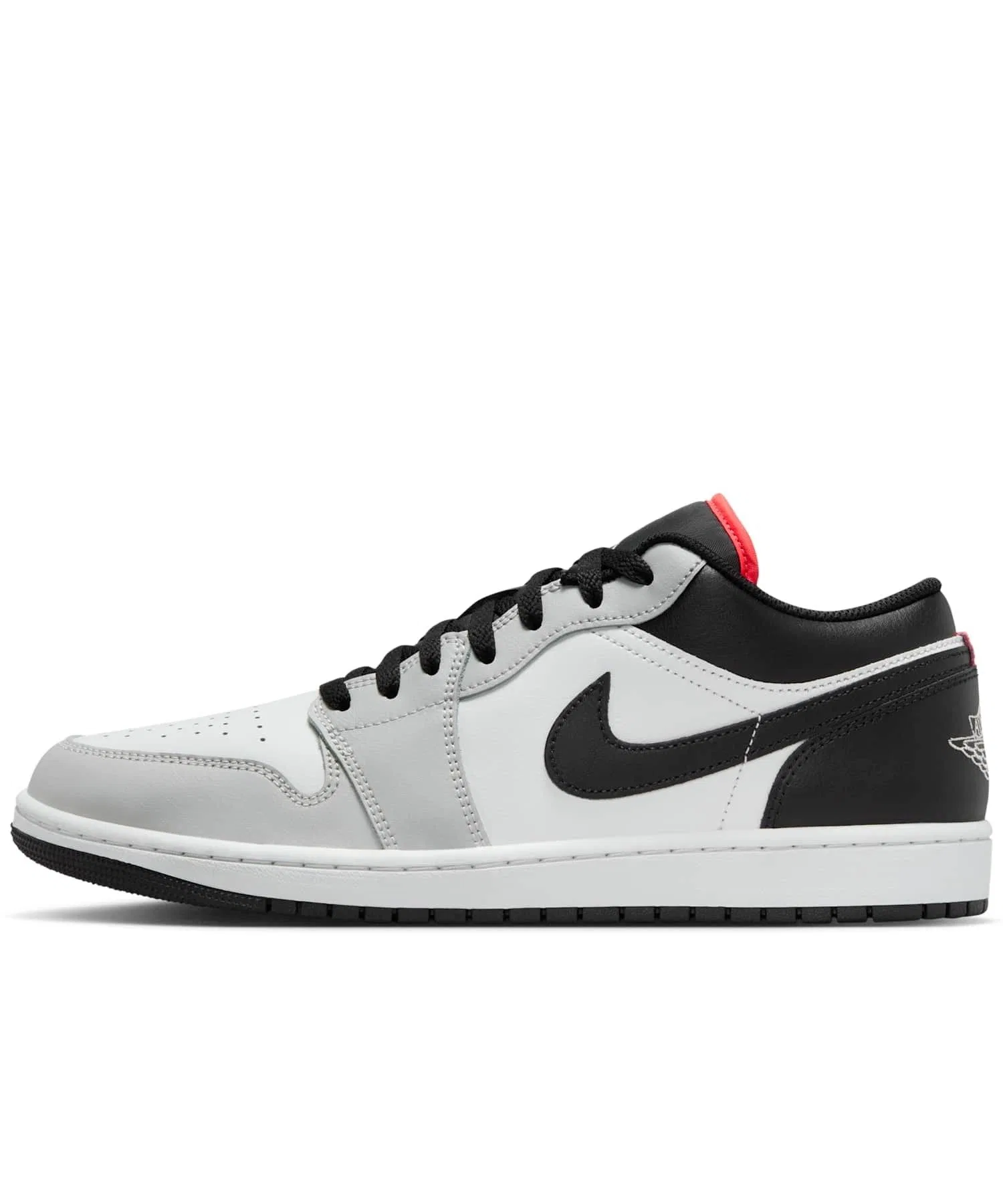 Мужские кроссовки Air Jordan 1 Low из натуральной кожи JORDAN BRAND серые