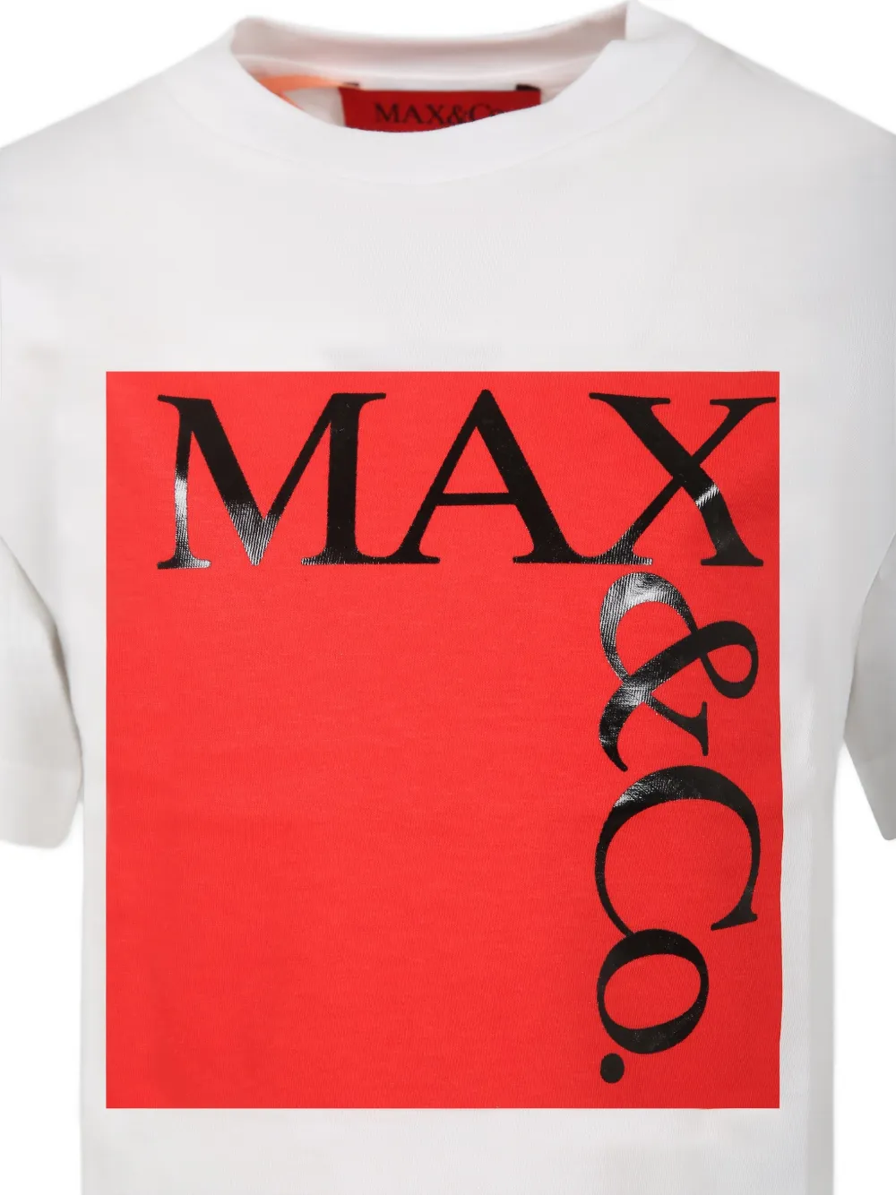 Футболка с короткими рукавами и логотипом Max&Co. Kids, белый — фото 3