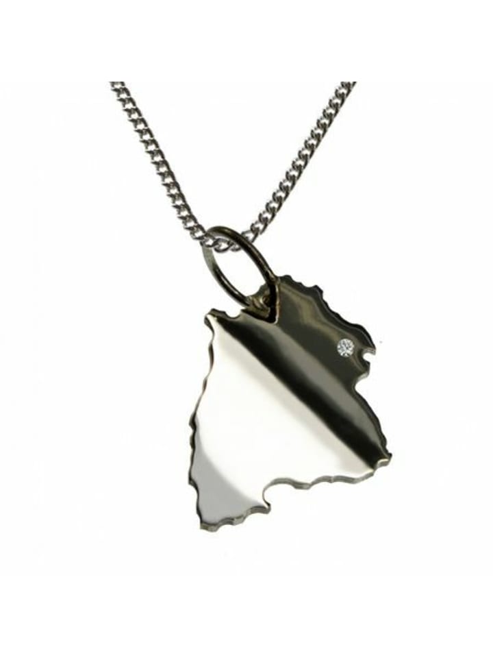 

Schmuckador Цепочка 50 см + Баден-Вюртемберг с бриллиантом огранки «бриллиант», серебро 925 пробы