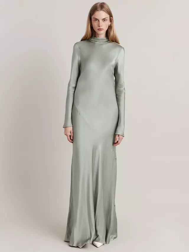 

Платье Ghost Rayna High Neck Low Back Maxi, зеленый