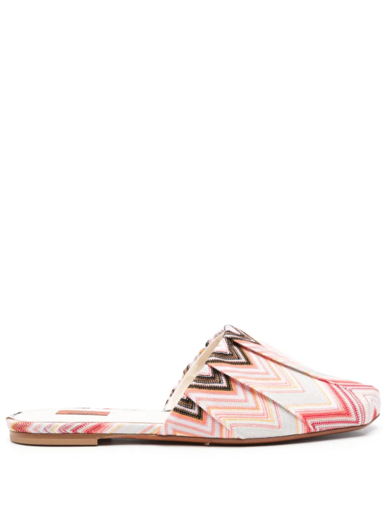 Missoni слиперы с узором зигзаг, розовый