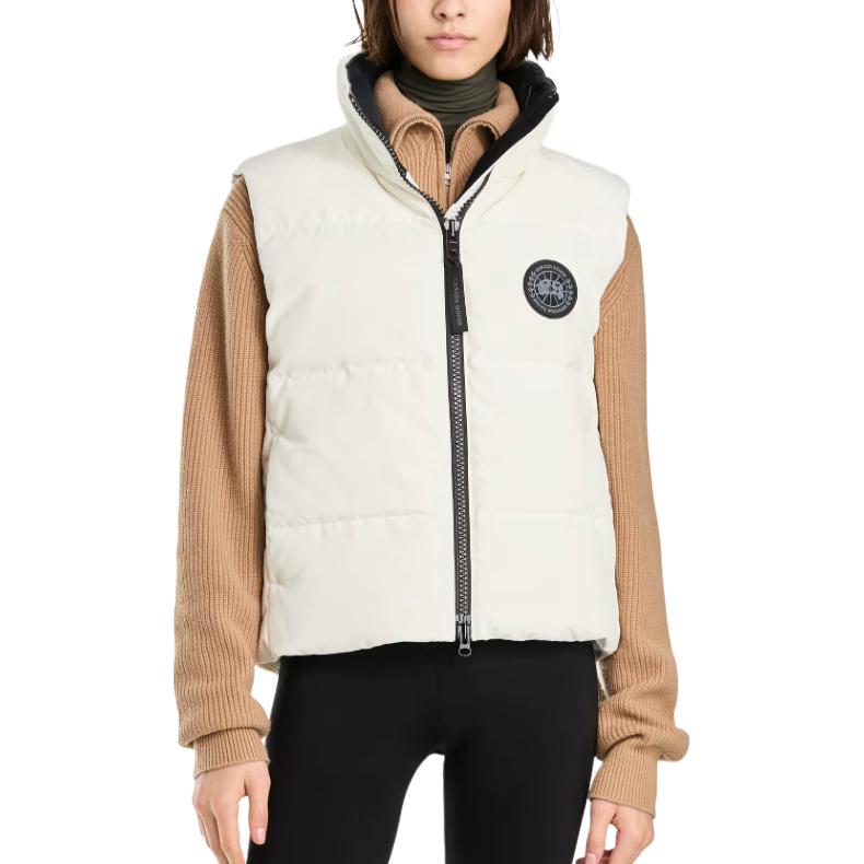 Кропированный жилет с утеплителем Canada Goose, polaris белый — фото 3