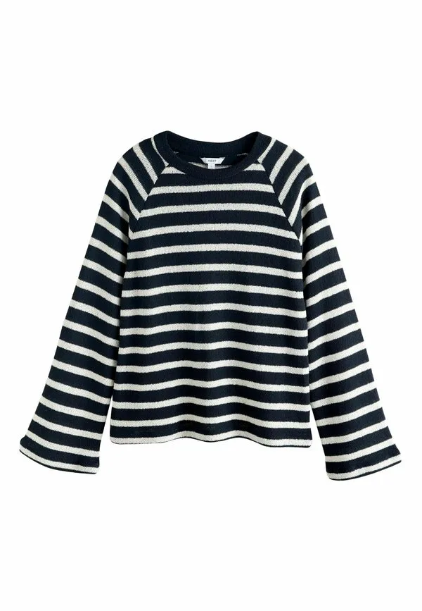 Джемпер с круглым вырезом Next, Navy And Ecru Stripe