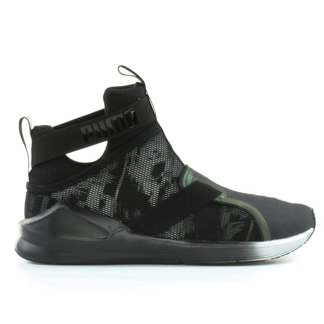 Текстильные женские слипоны Fierce Strap Swan 189461 01 Puma, черный