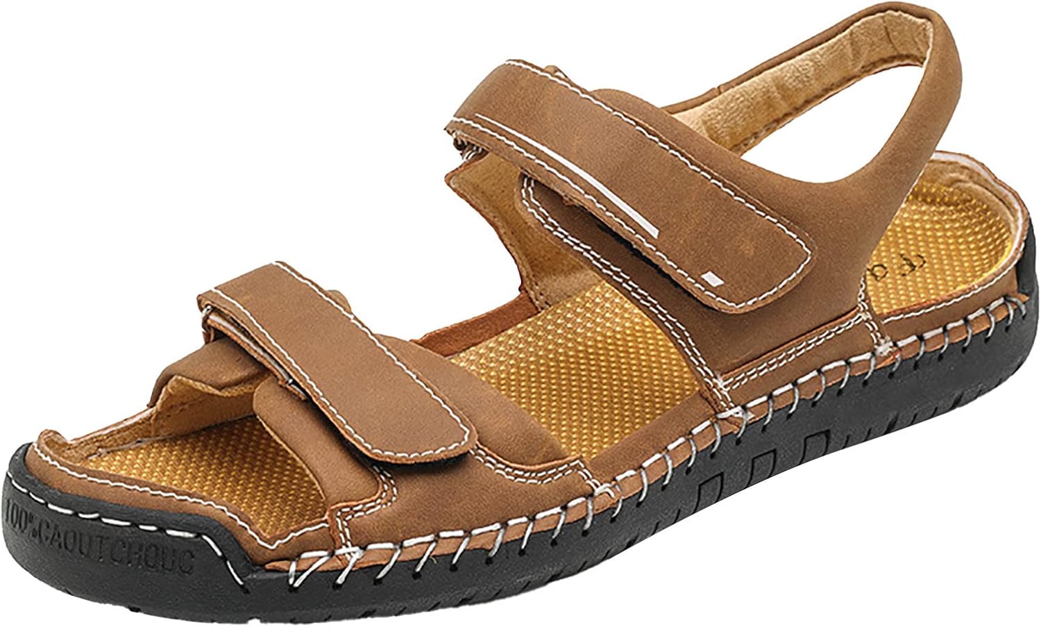 

Мужские сандалии IWIHMIV для прогулок, кожаные сандалии, походные сандалии для мужчин, спортивная обувь для воды, летние сандалии для кемпинга и пляжа, L3-bw1