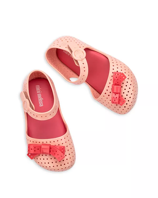 Детские балетки Furadinha Pop для девочек - для малышек и детей постарше. Mini Melissa, бежевый — фото 4