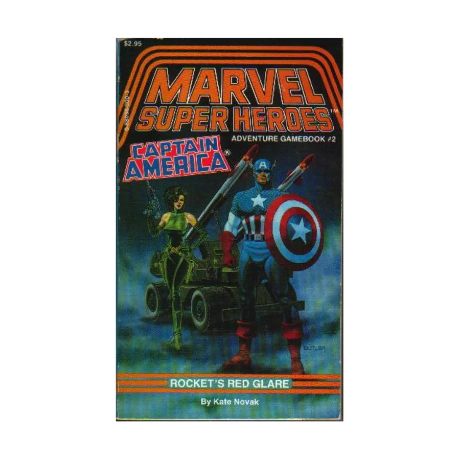 

Роман в мягкой обложке Marvel Super Heroes Gamebook #2 - Captain America in Rockets Red Glare, Marvel Super Heroes (TSR)