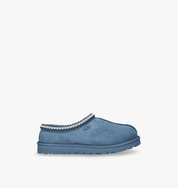 

Тапочки Tasman из замши и овчины с контрастной строчкой Ugg, синий
