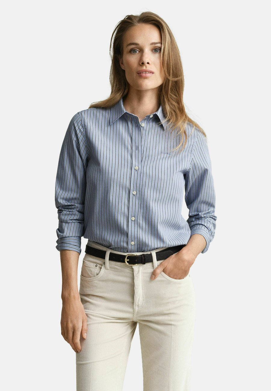 

Блуза GANT REG CLASSIC POPLIN STRIPED , Faded Denim/Stone Blue Denim