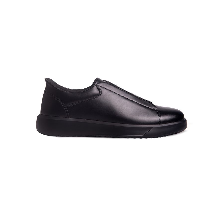 Мужские легкие кроссовки Allen St Hands-Free Slip On Technology Marc Joseph New York, Black napa leather/black — фото 4