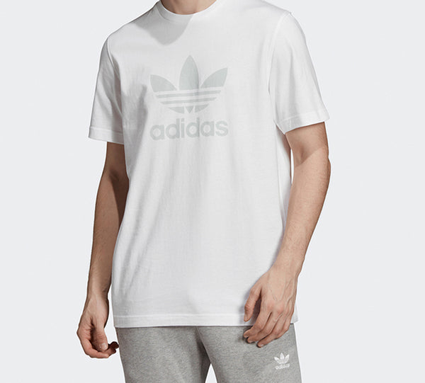Футболка originals chest logo sports short sleeve white Adidas, белый — фото 3