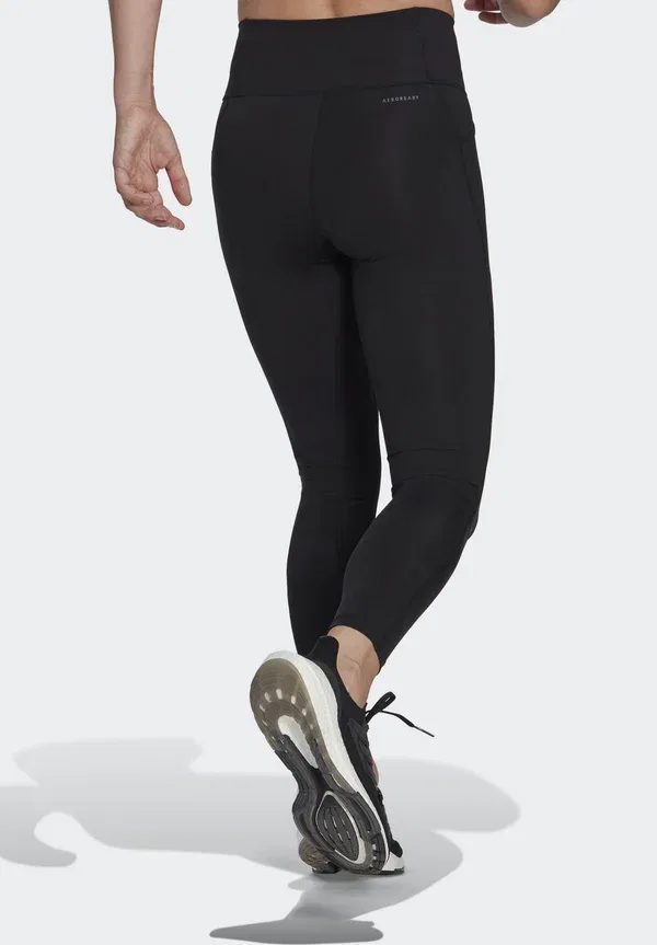Трикотажные леггинсы для бега Adidas Performance Essentials 7/8, черный — фото 2