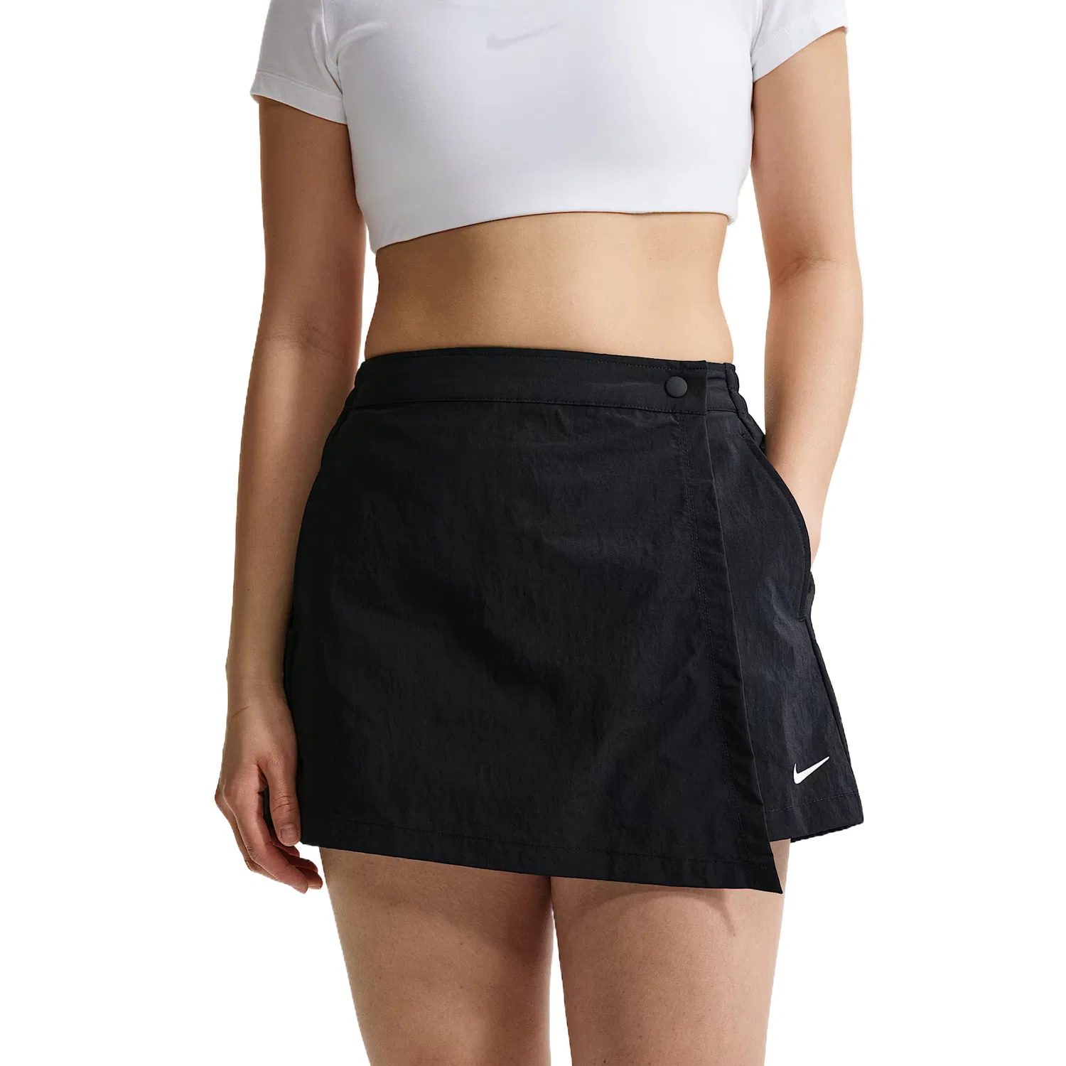 Спортивная повседневная юбка женская Nike, Black/Sail White