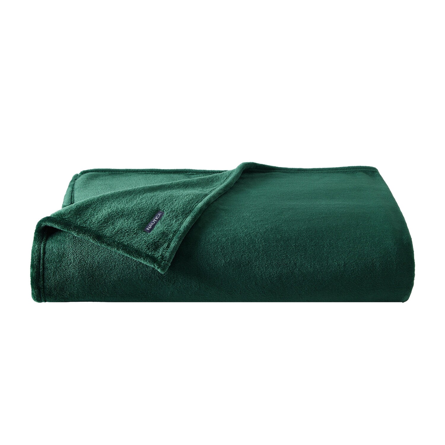 

Мягкое двойное одеяло Nautica Solid Green Ultra Plush, цвет Forest Night Heather