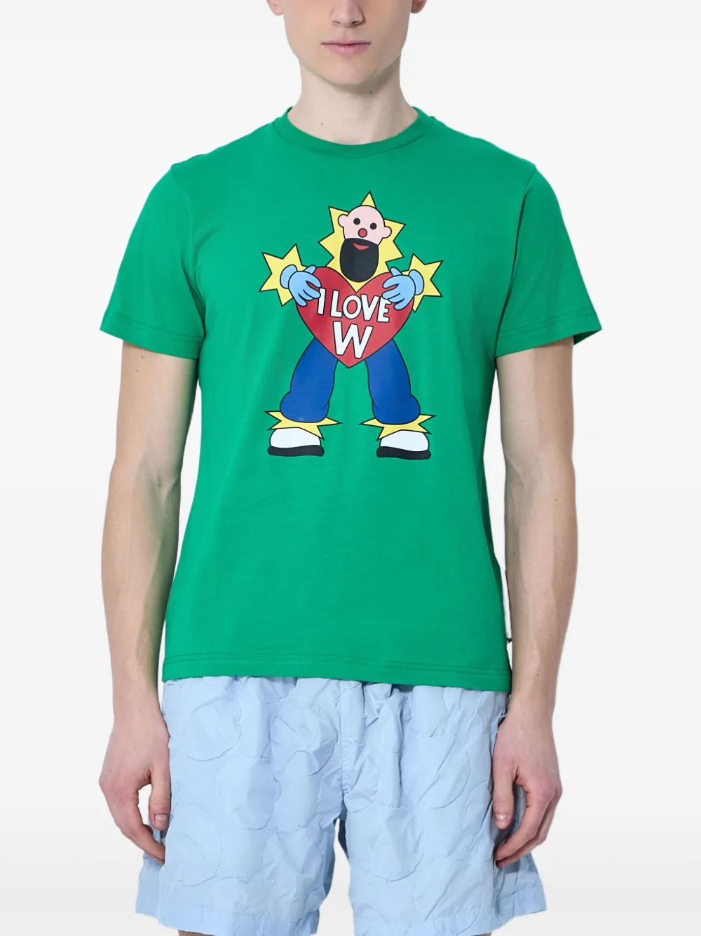 

Футболка I Love W Walter Van Beirendonck, зеленый