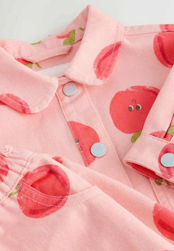 Куртка-Бомбер с принтом, стандартного кроя. Next, Pink Apple — фото 3