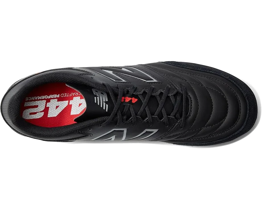 Кроссовки New Balance 442V2 Team TF Soccer Cleats, Black/White — фото 2