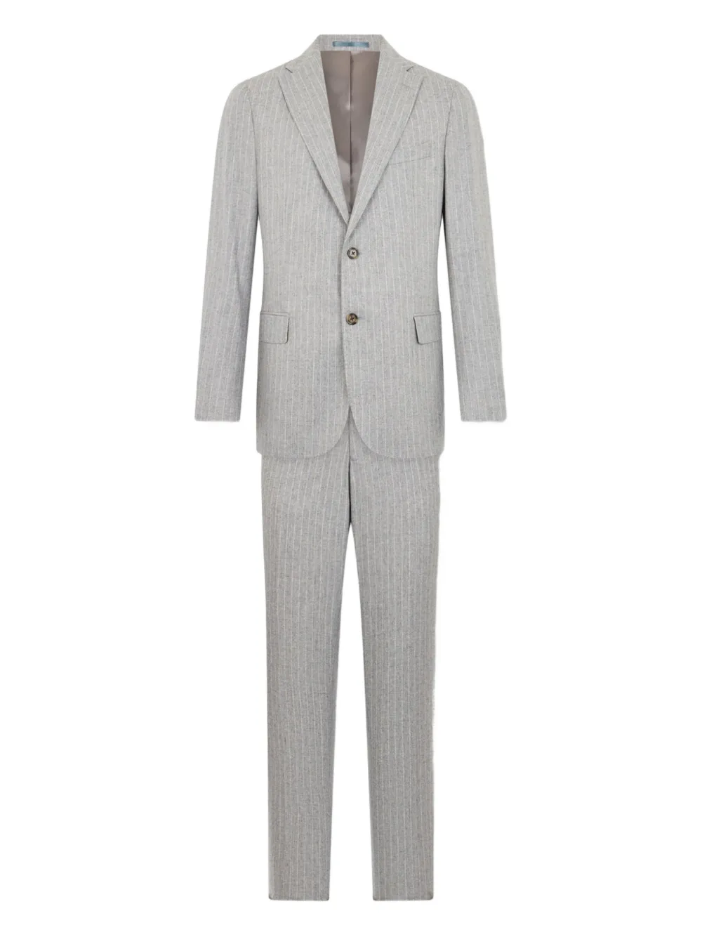 

Костюм из шерсти в тонкую полоску Brooks Brothers, серый