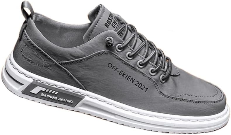 

Мужские кеды Fusecottc однотонные - удобные и дышащие, повседневные и спортивные кроссовки, серый