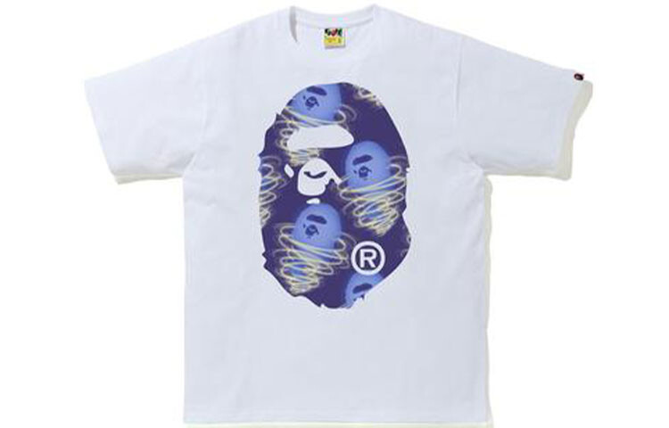 

Футболка мужская A Bathing Ape, белый/зеленый