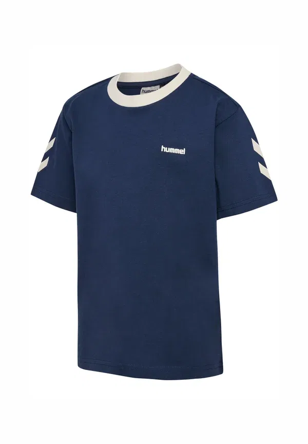 Футболка Hummel Hmljr loose chevron t-shirt ss print t-shirt, темно-синий — фото 4