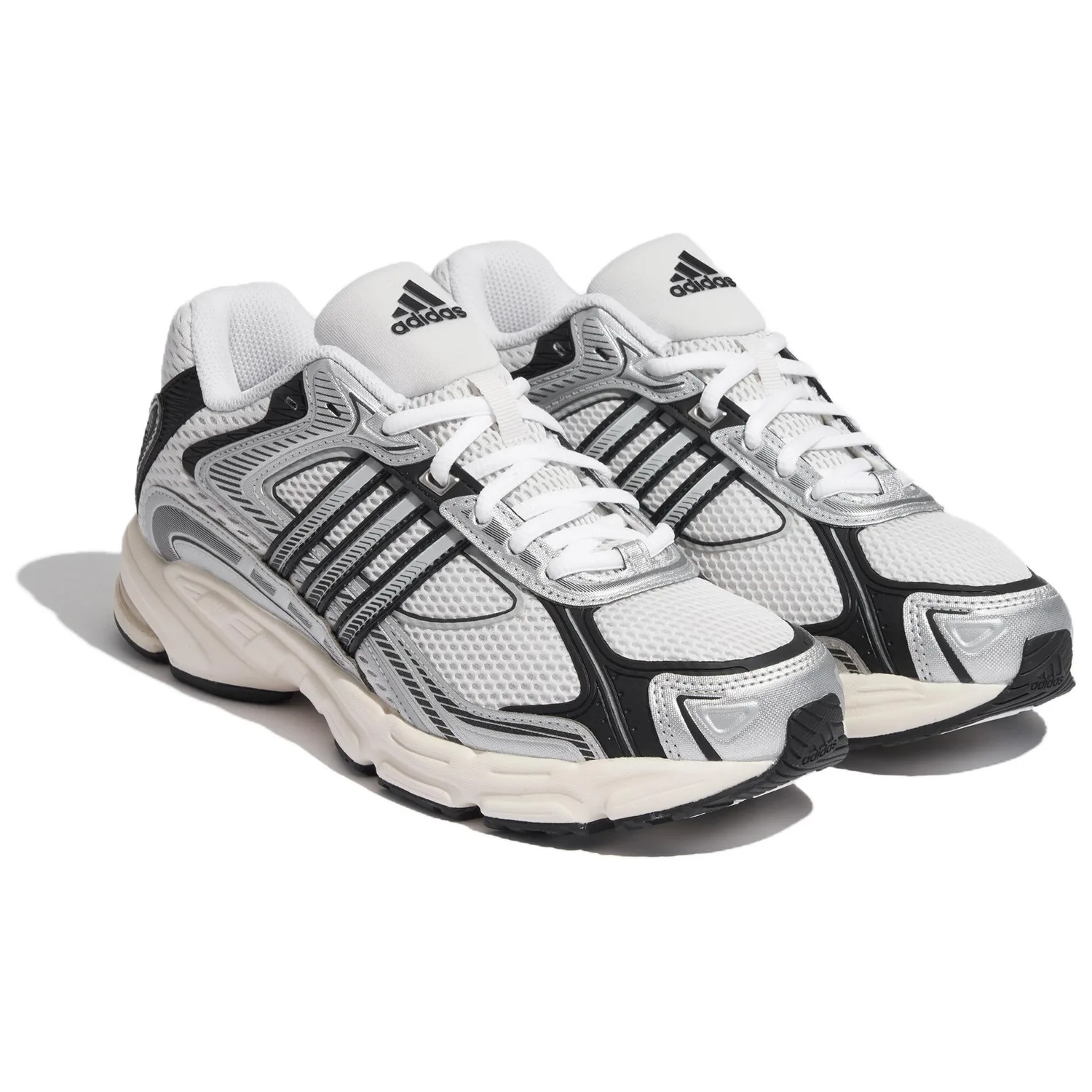 Adidas RESPONSE CL Textile, Synthetic Leather, TPU Balance Low top Chunky Sneakers Unisex Silver White — фото 4