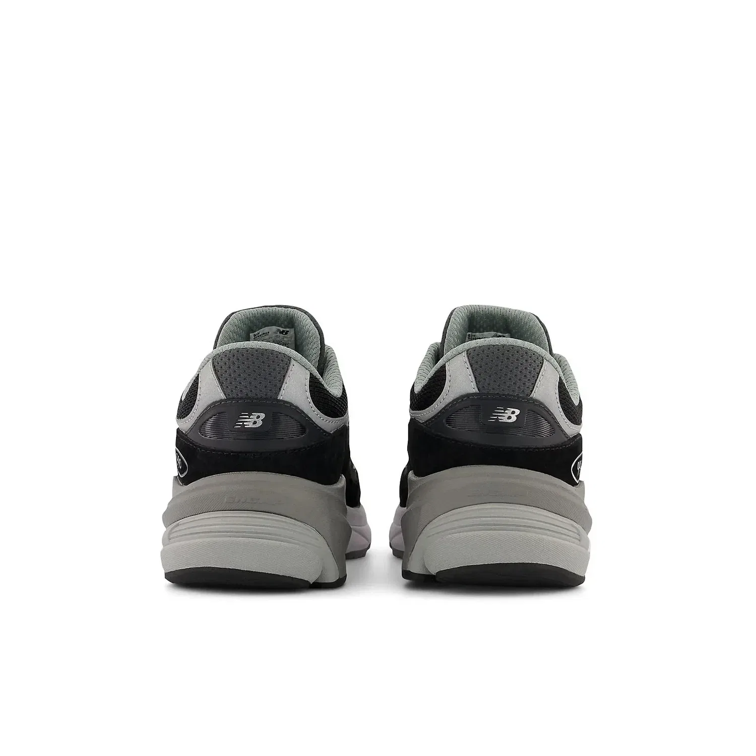 Детские кроссовки New Balance FuelCell 990v GC990BK, черные с серебристым рисунком, модель TF952 — фото 4