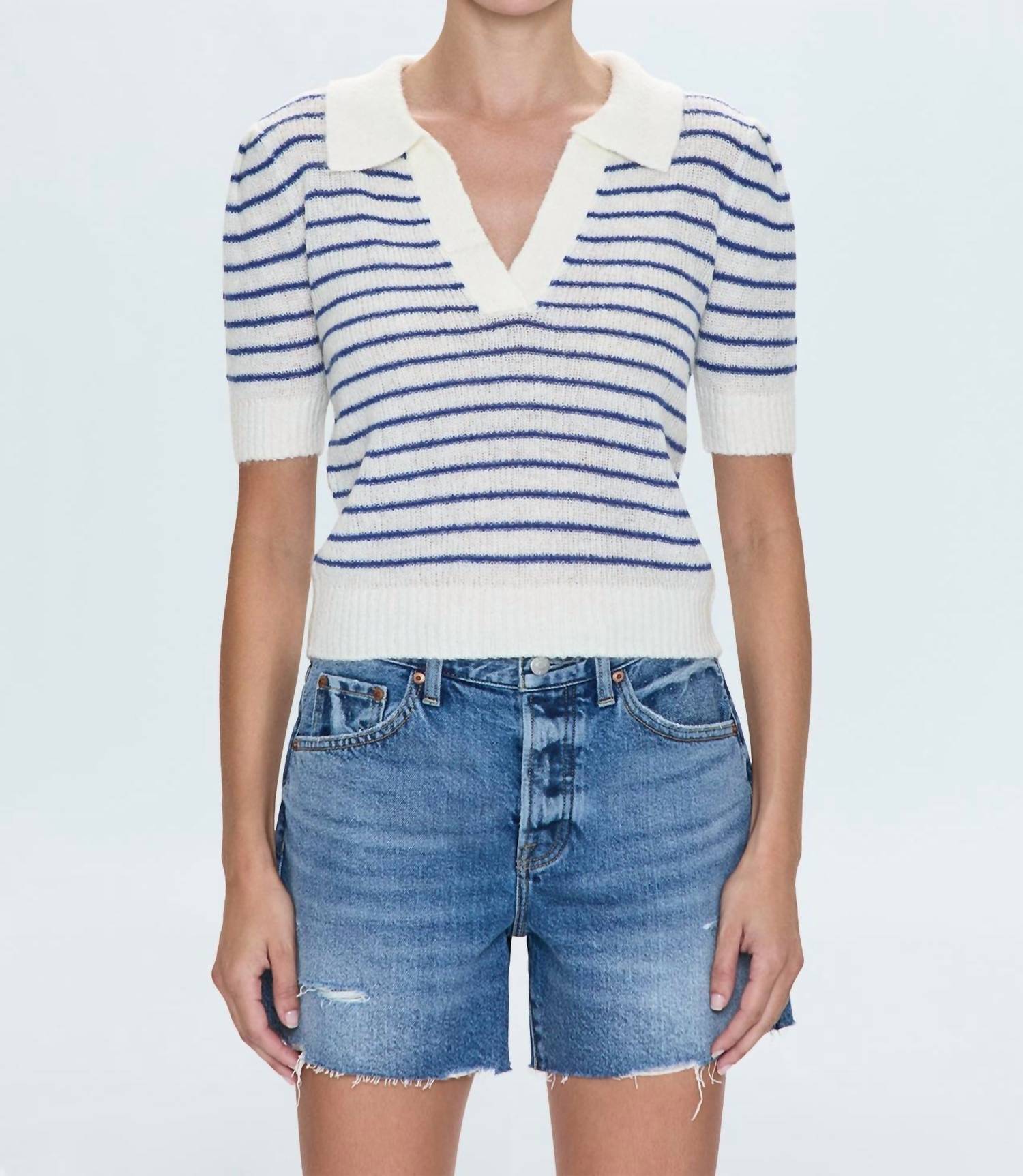 

Билли Поло с плиссированными рукавами в мультиколоре PISTOLA