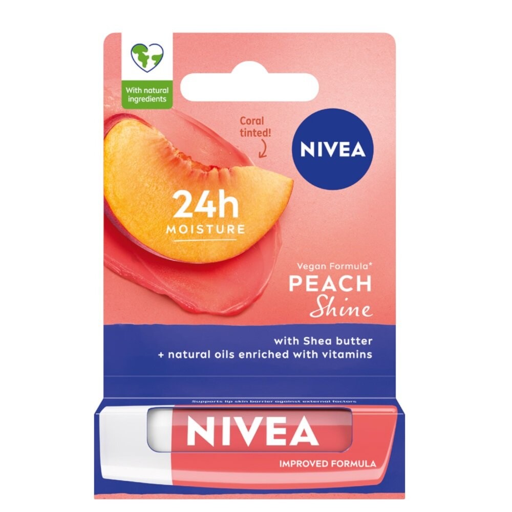 

Nivea, Питательная губная помада, персиковое сияние, 4,8 г