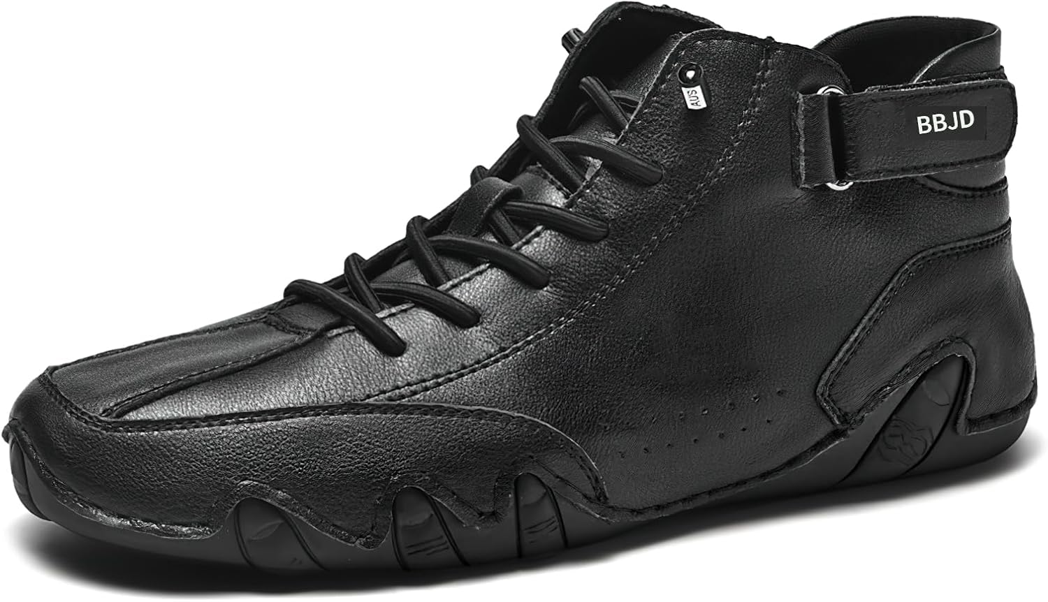 

Мужские Ботинки Baobeijiadao Beck Водонепроницаемые Нескользящие Высокие Ботинки Чукка Ручной Работы из Замши Повседневные Кроссовки, черный