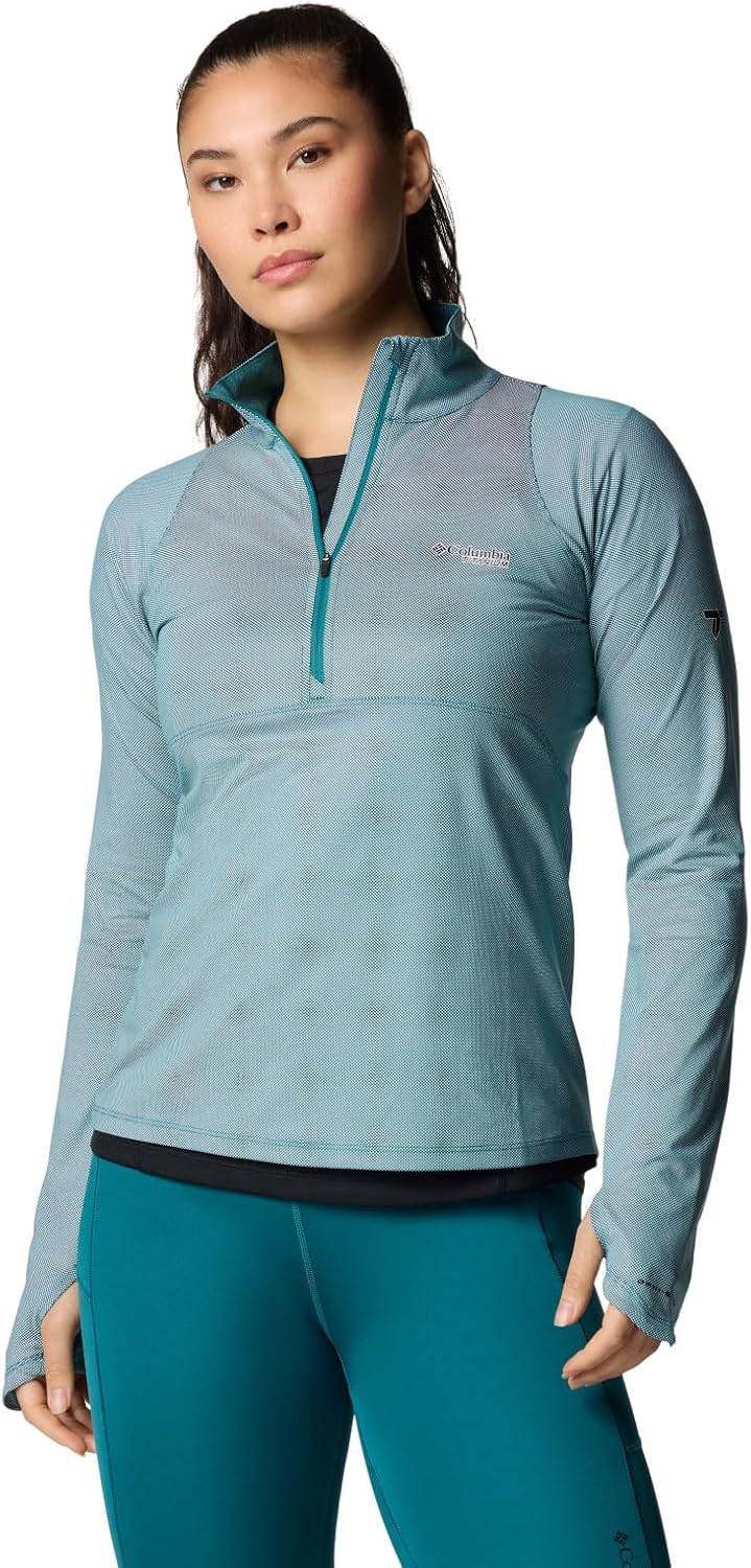 

Женская кофта Columbia Summit Valley с длинным рукавом и полумолнией, River Blue