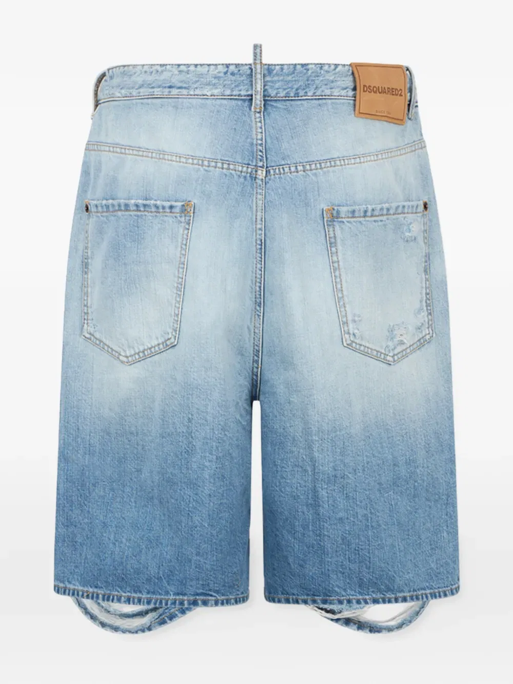 Порванные шорты серфера из рваной воды Dsquared2, синий — фото 2