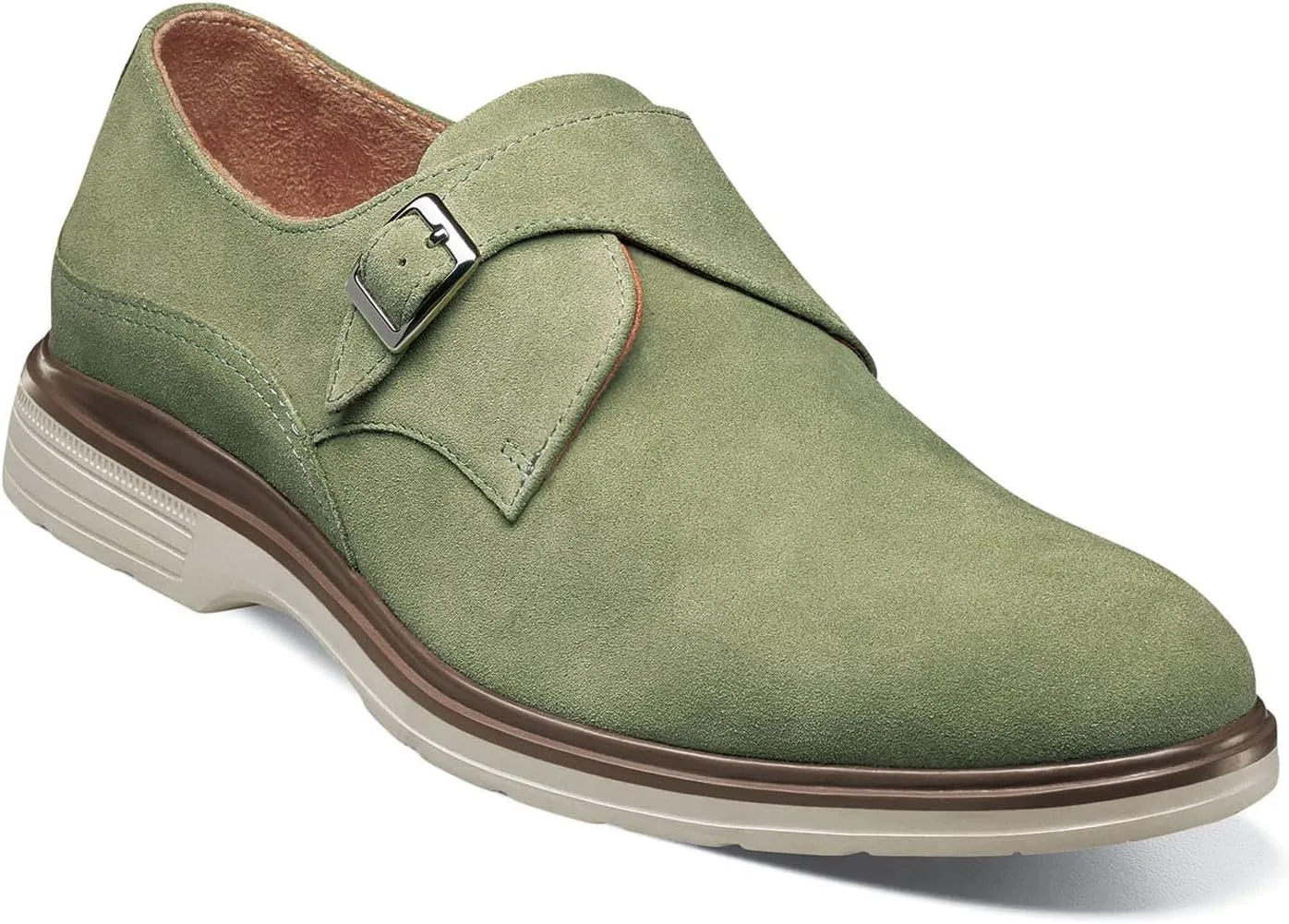 Туфли-монки Stacy Adams Taylen Monk Strap Monk Buckle Shoe, фисташковый — фото 2