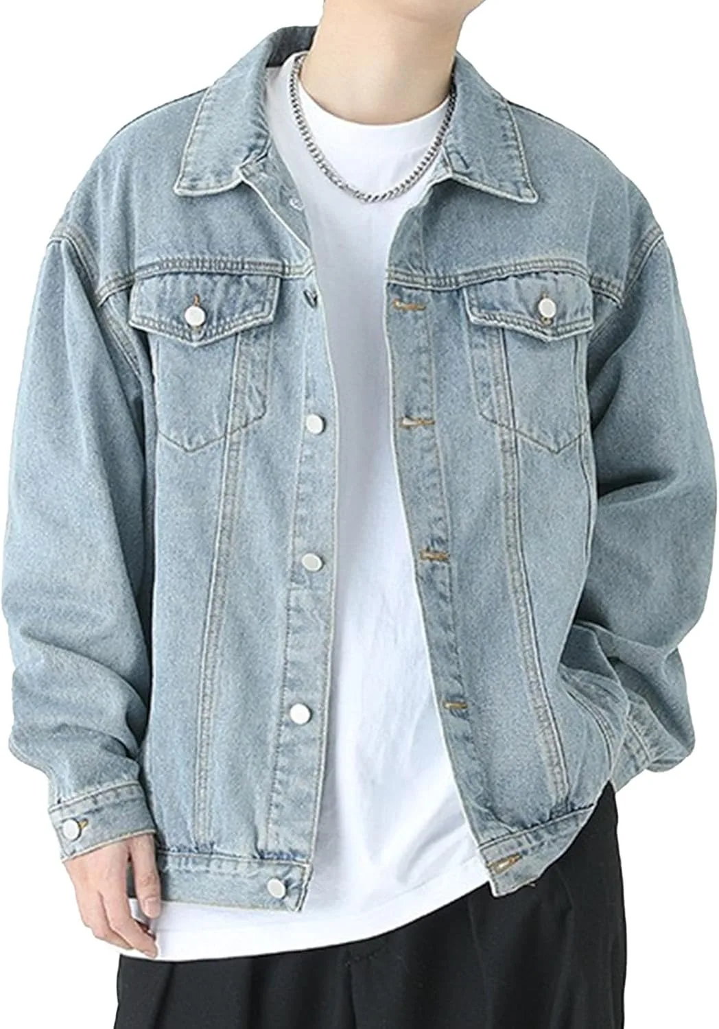 Мужская джинсовая куртка Slim Fit Trucker Generic, синий