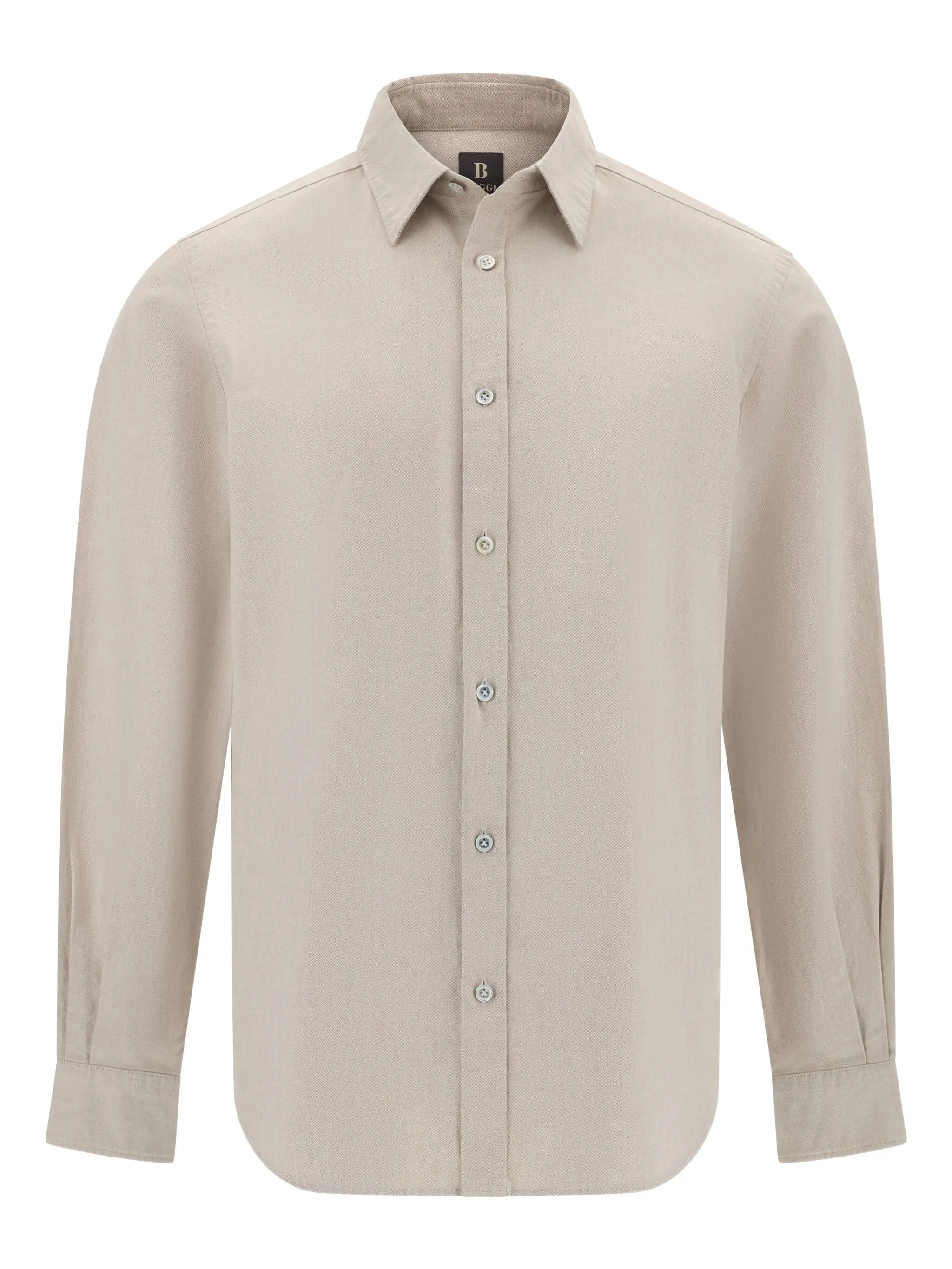 

Льняная рубашка поло Boggi Milano, бежевый